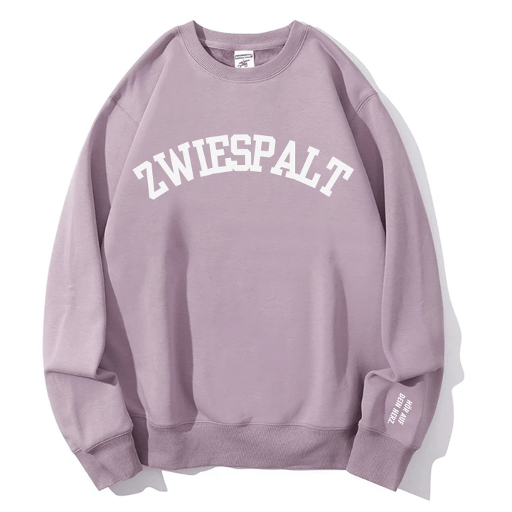"Zwiespalt" Rundhals-Sweatshirt – Hör auf dein Herz.