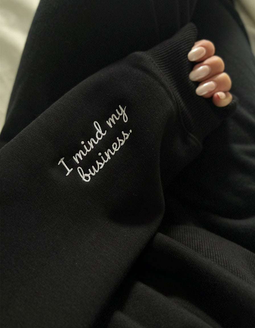 "Stop talking dirty" Crewneck