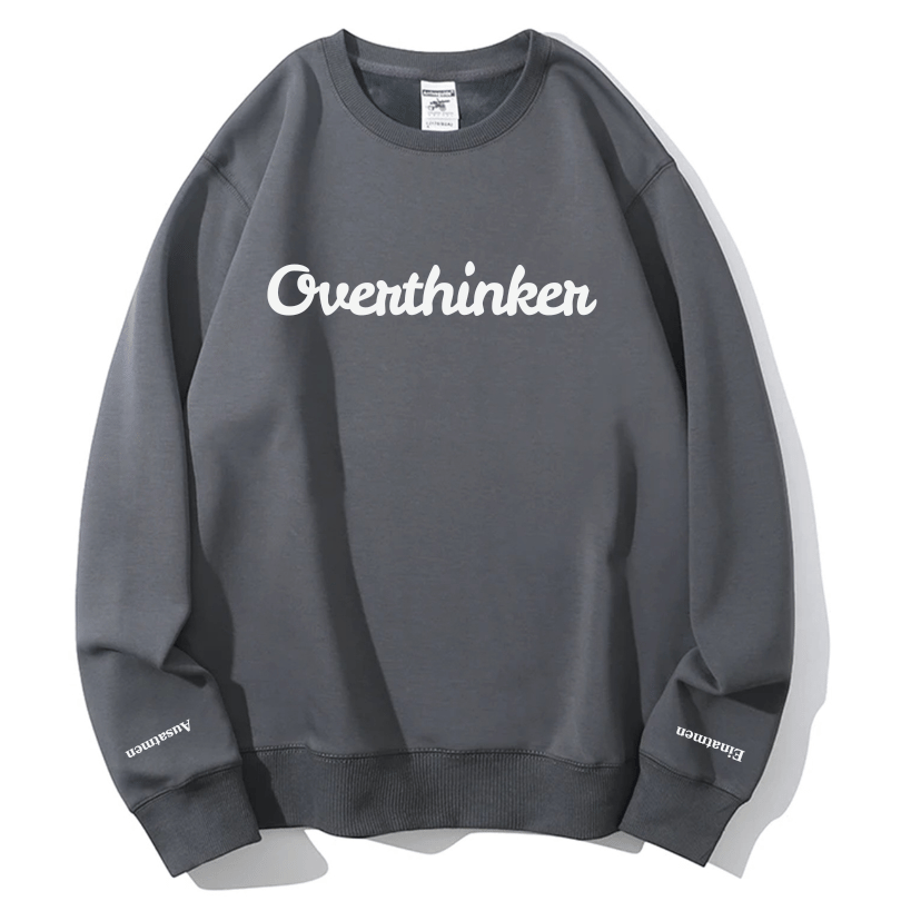 "Overthinker" Rundhals-Sweatshirt – Einatmen & Ausatmen