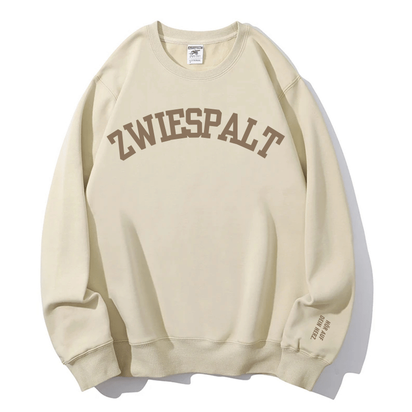 "Zwiespalt" Rundhals-Sweatshirt – Hör auf dein Herz.