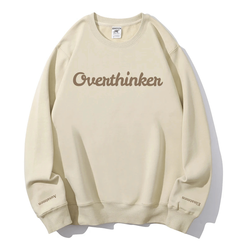 "Overthinker" Rundhals-Sweatshirt – Einatmen & Ausatmen