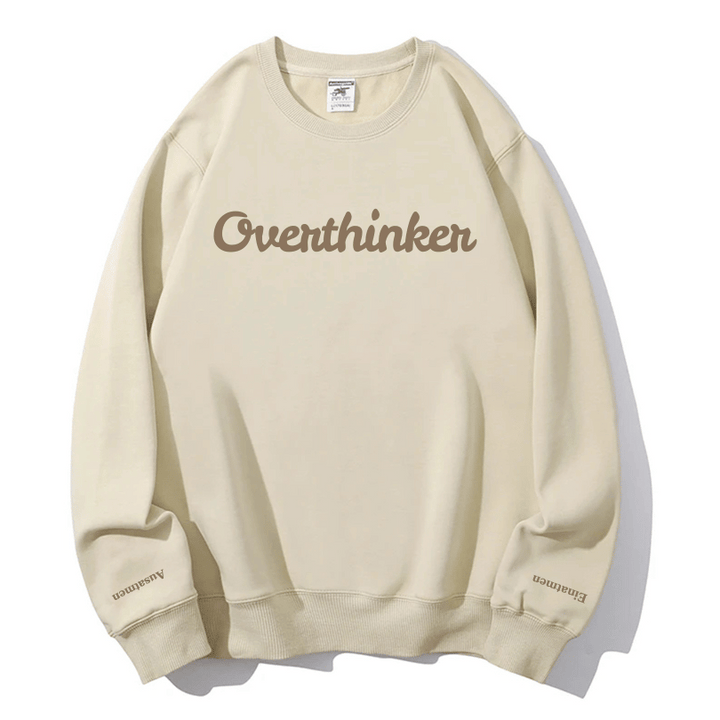 "Overthinker" Rundhals-Sweatshirt – Einatmen & Ausatmen