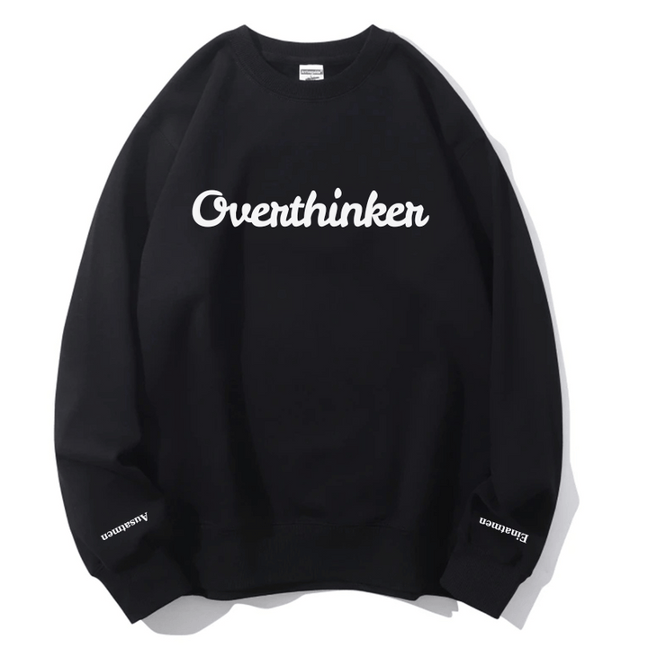 "Overthinker" Rundhals-Sweatshirt – Einatmen & Ausatmen