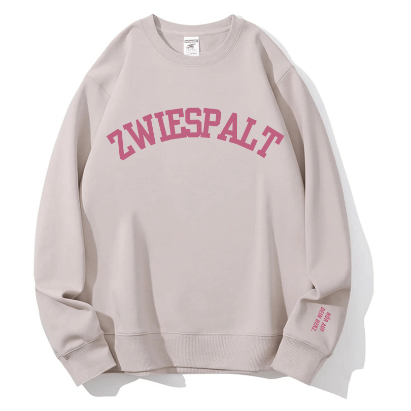 "Zwiespalt" Rundhals-Sweatshirt – Hör auf dein Herz.