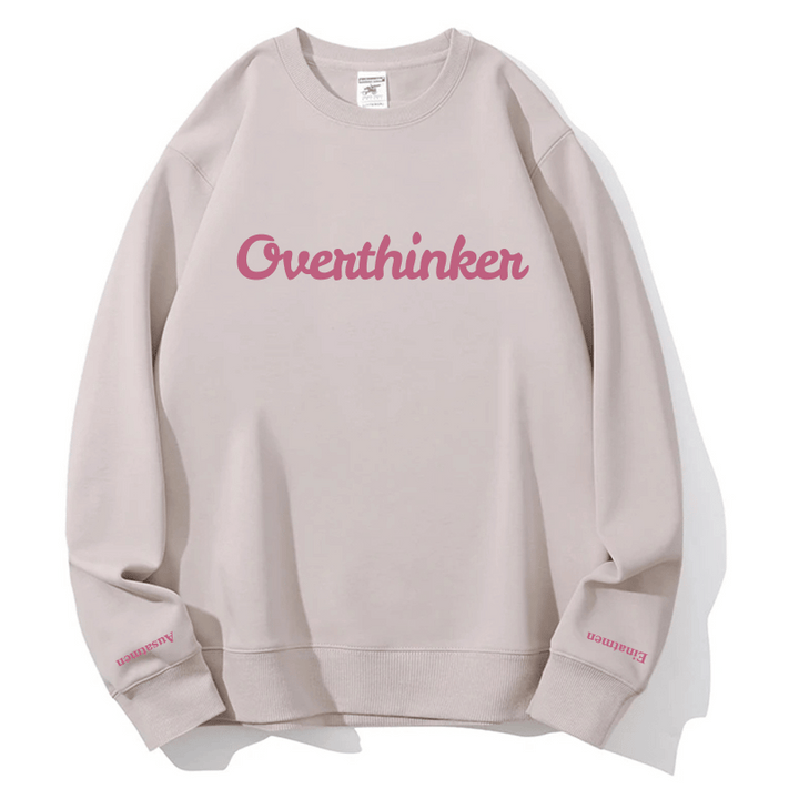 "Overthinker" Rundhals-Sweatshirt – Einatmen & Ausatmen