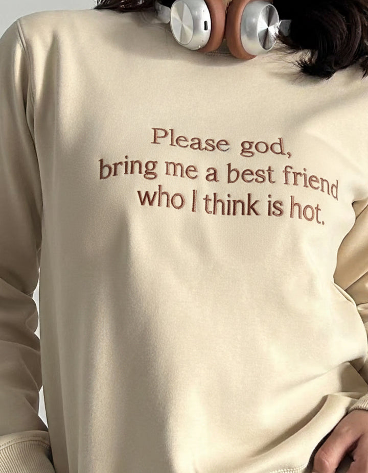 "Best friend & hot" Crewneck