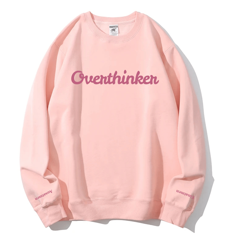 "Overthinker" Rundhals-Sweatshirt – Einatmen & Ausatmen