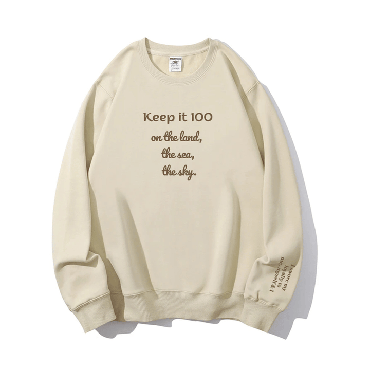 "Keep it 100" Crewneck
