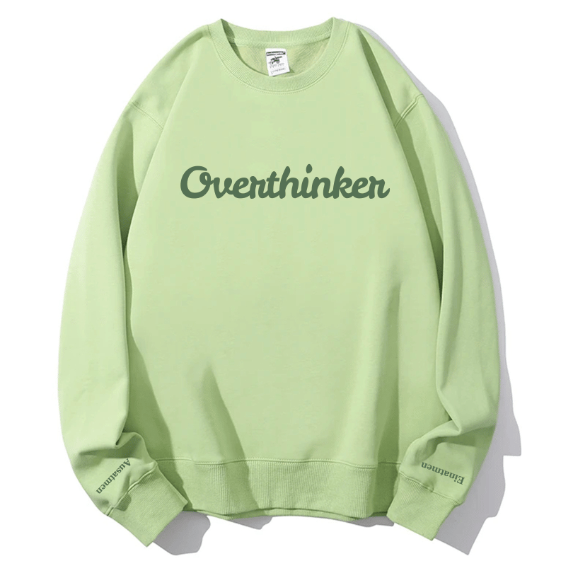 "Overthinker" Rundhals-Sweatshirt – Einatmen & Ausatmen