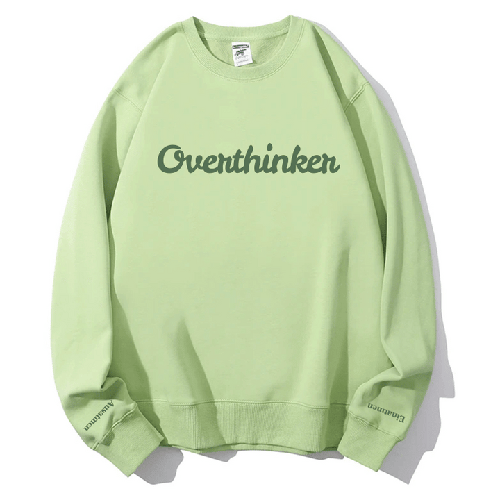 "Overthinker" Rundhals-Sweatshirt – Einatmen & Ausatmen