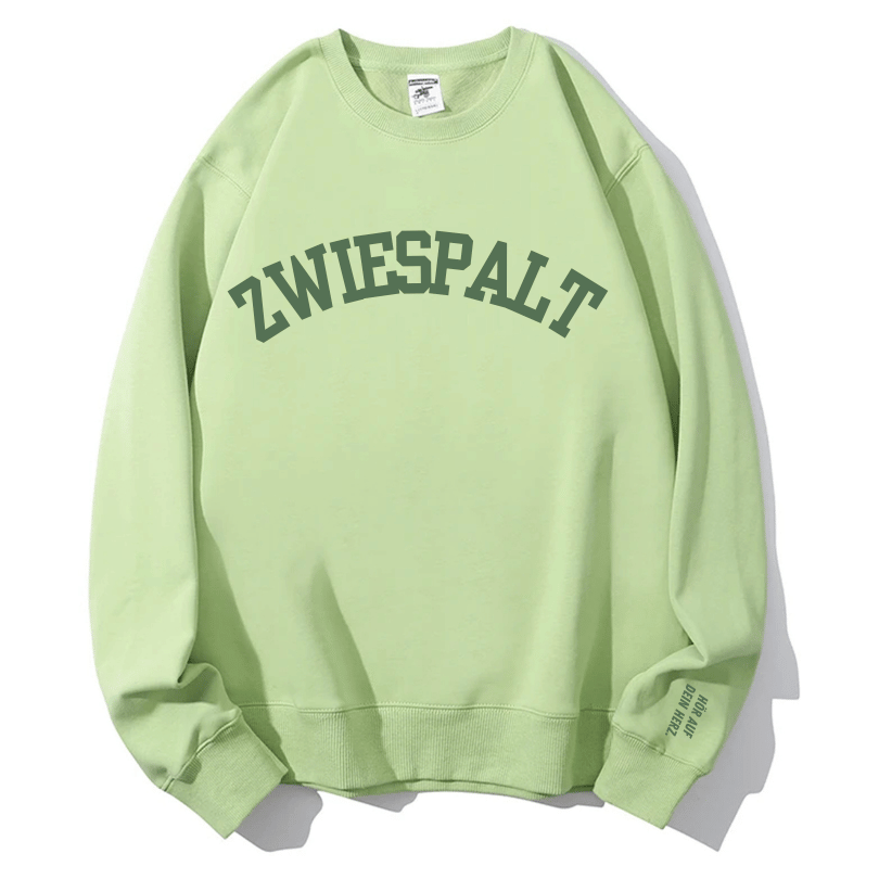 "Zwiespalt" Rundhals-Sweatshirt – Hör auf dein Herz.