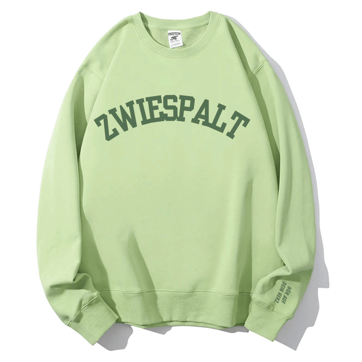 "Zwiespalt" Rundhals-Sweatshirt – Hör auf dein Herz.