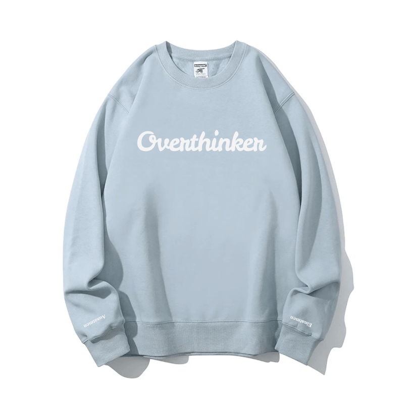 "Overthinker" Rundhals-Sweatshirt – Einatmen & Ausatmen