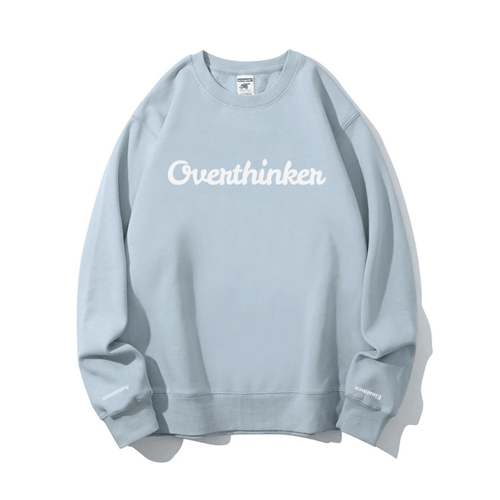 "Overthinker" Rundhals-Sweatshirt – Einatmen & Ausatmen