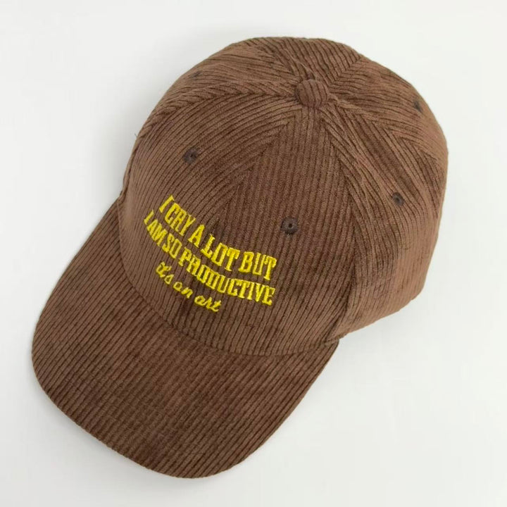 Bestickte Lyric-Kappe "I Cry A Lot"